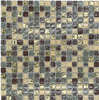 Mini-Quadrat-Form-Mosaik-Glasplatten, Kristall-Eis-Crackle-Glas-Mosaikfliesen